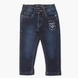 Girls Denim Pant - Dark Blue, Girls Pants & Capri, Chase Value, Chase Value