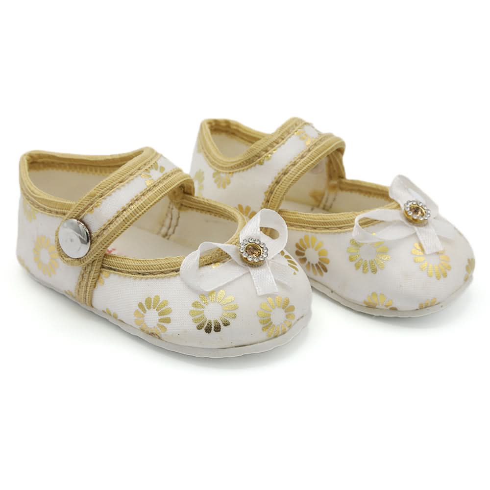 Newborns Girls Net Pumpy - Light Brown, Newborn Caps, Shoes & Socks, Chase Value, Chase Value