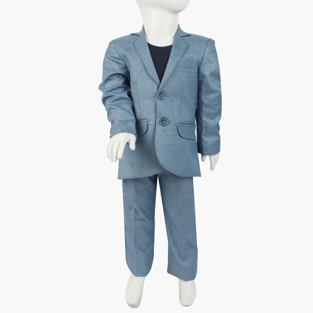 Boys Fancy Suiting Coat Pant - Blue, Boys Coat Pant, Chase Value, Chase Value