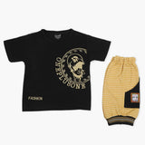 Boys Half Sleeves Short Suit - Black, Boys Sets & Suits, Chase Value, Chase Value