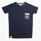 Eminent Boys Half Sleeves T-Shirt - Navy Blue, Boys T-Shirts, Eminent, Chase Value