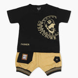Boys Half Sleeves Short Suit - Black, Boys Sets & Suits, Chase Value, Chase Value
