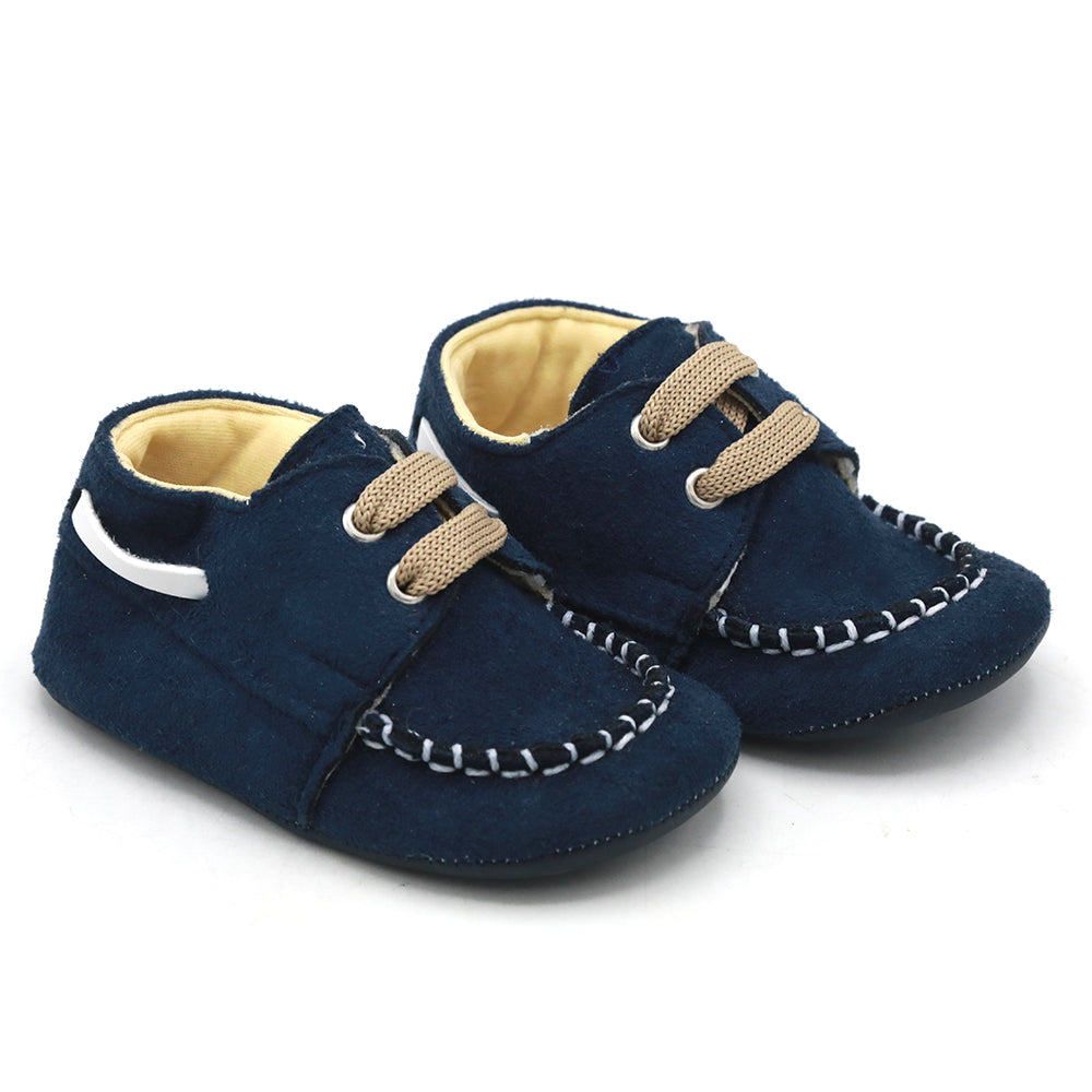 Newborn Boys Booties Shoes - Navy Blue, Newborn Caps, Shoes & Socks, Chase Value, Chase Value
