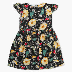 Girl's Cotton Frock - Black, Girls Frocks, Chase Value, Chase Value