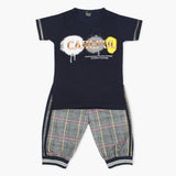 Boys Half Sleeves Suit - Navy Blue, Boys Sets & Suits, Chase Value, Chase Value