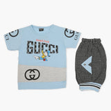 Boys Half Sleeves Short Suit - Blue, Boys Sets & Suits, Chase Value, Chase Value
