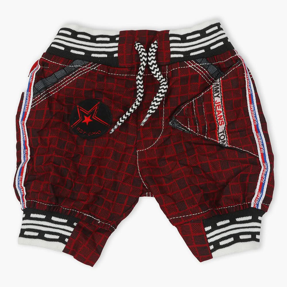 Boys Cotton Short - Maroon, Boys Shorts, Chase Value, Chase Value