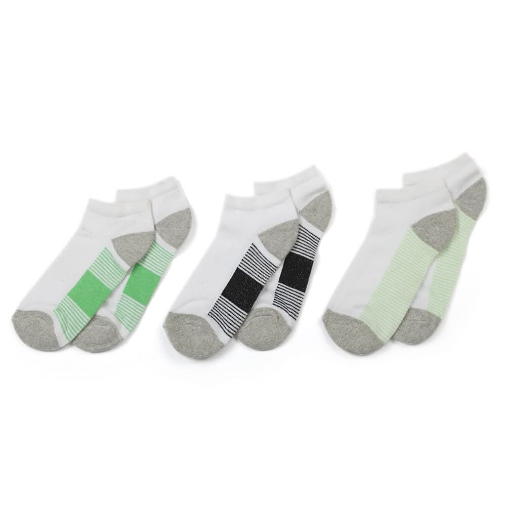 Women's 3Pcs Sports Ankle Socks - Multi, Women Socks Stocking & Gloves, Chase Value, Chase Value