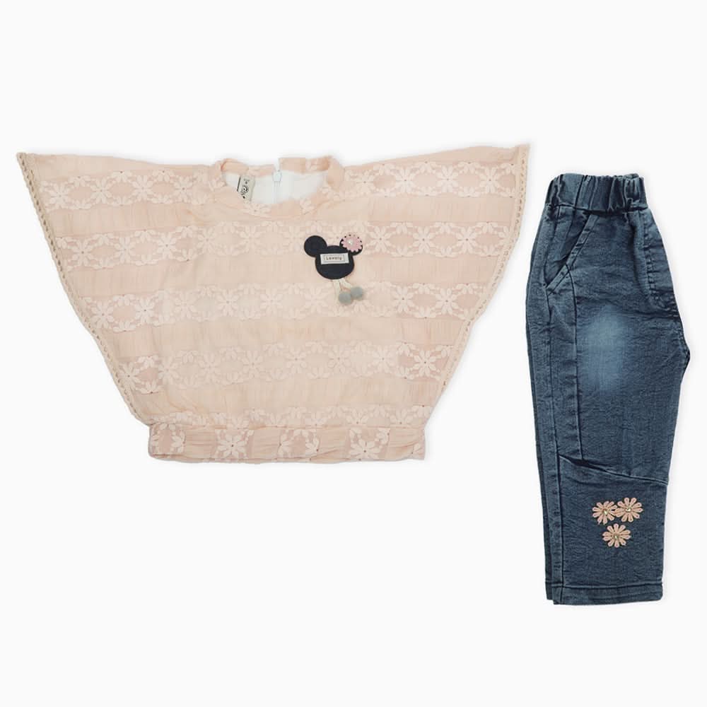 Girls Pant Suit - Peach, Girls Suits, Chase Value, Chase Value