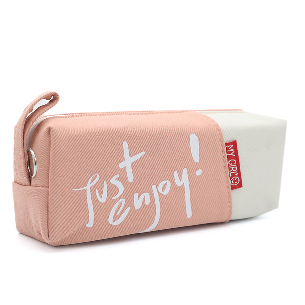 Pencil Pouch - Peach, Pencil Boxes & Stationery Sets, Chase Value, Chase Value