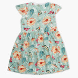 Girl's Cotton Frock - Light Green, Girls Frocks, Chase Value, Chase Value