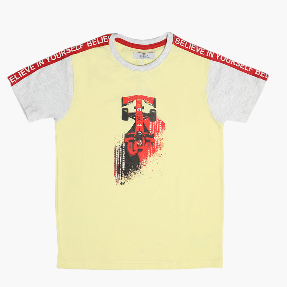 Eminent Boys Half Sleeves T-Shirt - Yellow, Boys T-Shirts, Eminent, Chase Value