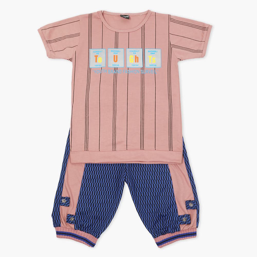 Boys Half Sleeves Suit - T-Pink, Boys Sets & Suits, Chase Value, Chase Value