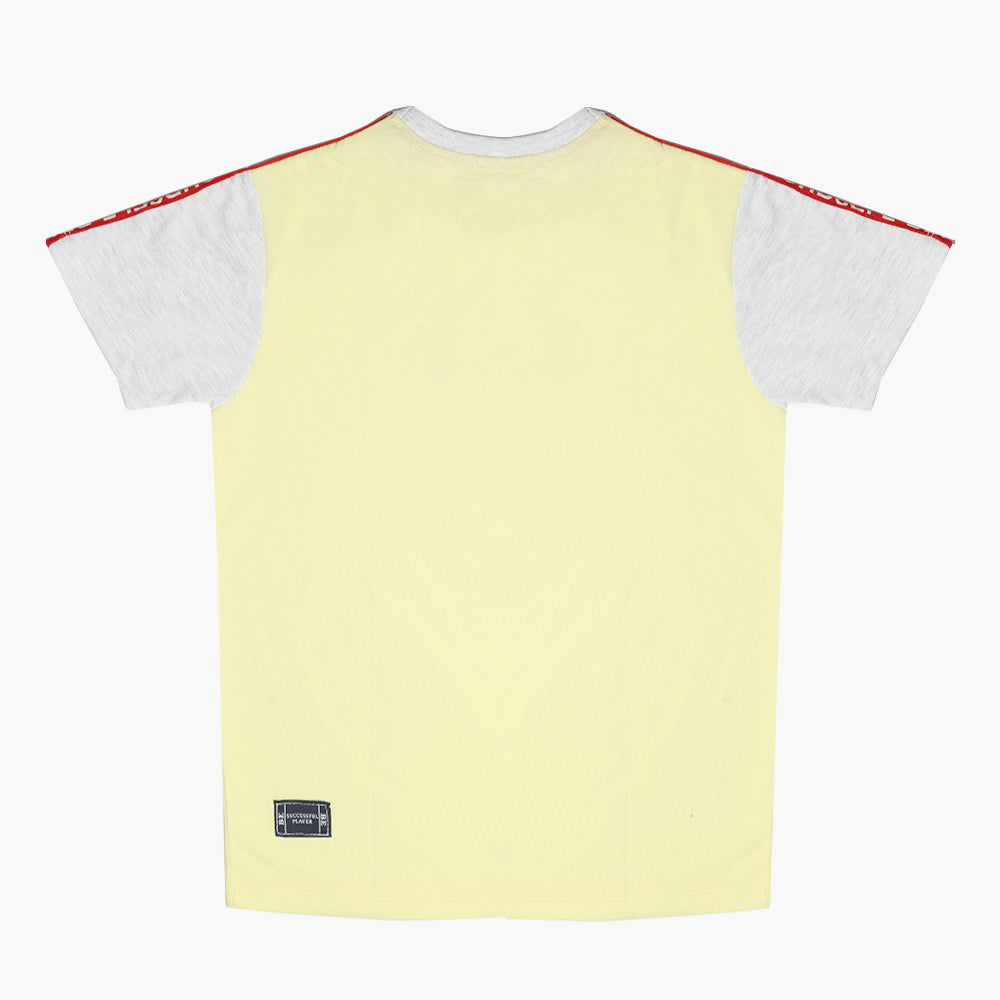 Eminent Boys Half Sleeves T-Shirt - Yellow, Boys T-Shirts, Eminent, Chase Value