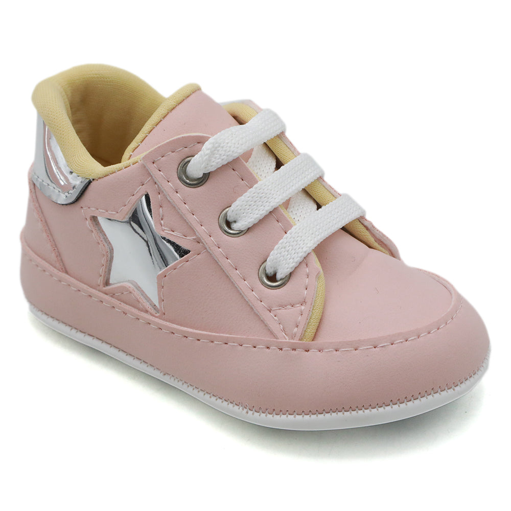 Newborn Girls Booties Shoes - Tea Pink, Newborn Caps, Shoes & Socks, Chase Value, Chase Value