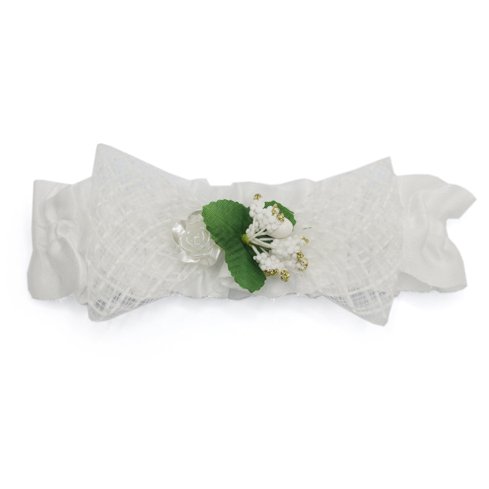 Girls Matha Patti - White, Girls Hair Accessories, Chase Value, Chase Value