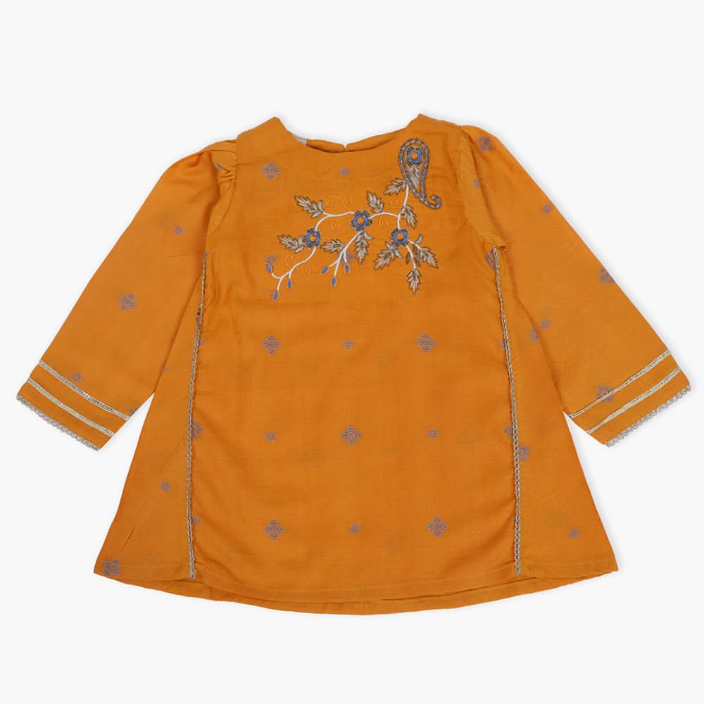 Girls Shalwar Suit - Mustard, Girls Shalwar Kameez, Chase Value, Chase Value