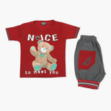 Boys Half Sleeves Suit - Maroon, Boys Sets & Suits, Chase Value, Chase Value