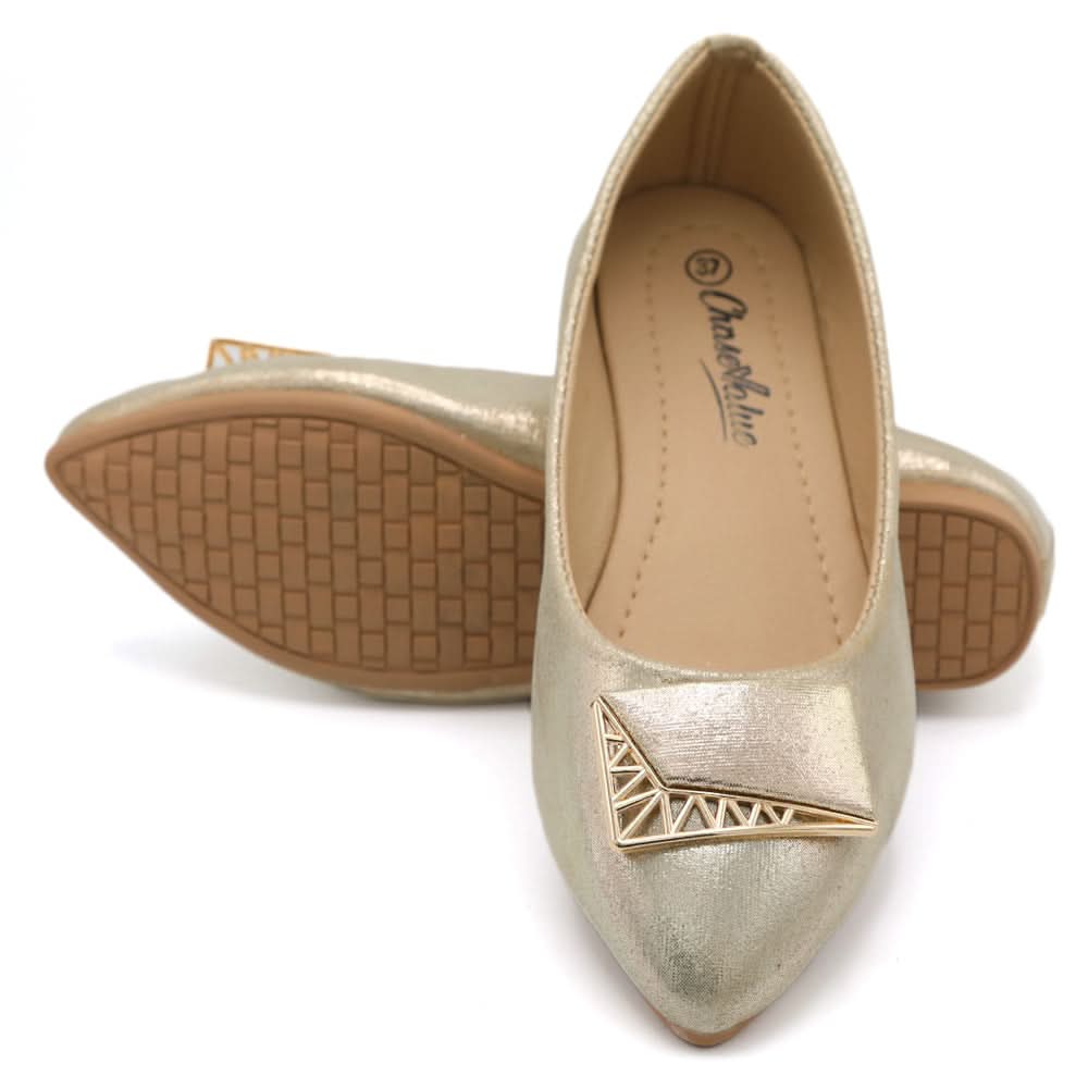 Women's Pumps - Golden, Women Pumps, Chase Value, Chase Value
