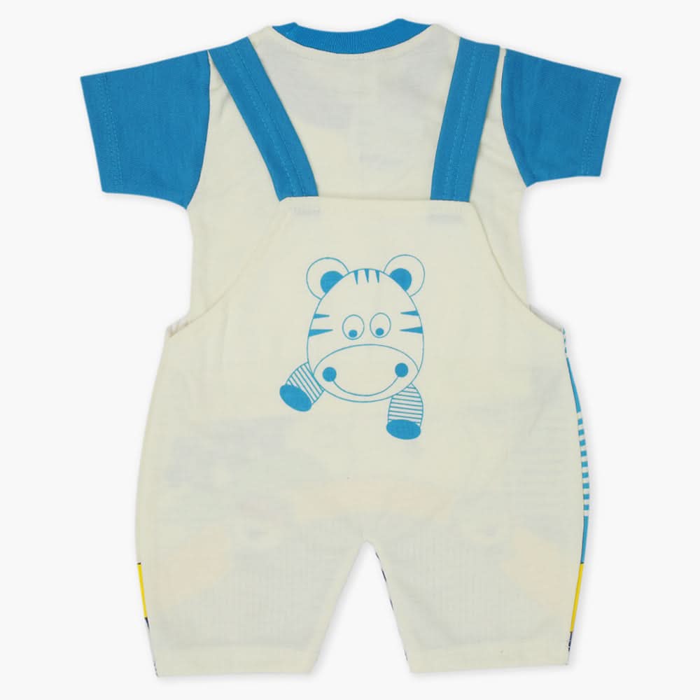 Newborn Boys Half Sleeves Romper - Dark Blue, Newborn Boys Rompers, Chase Value, Chase Value