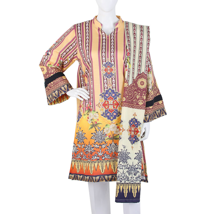 Women's Digital Khaddar 2pcs Suit - Multi, Women Shalwar Suits, Chase Value, Chase Value