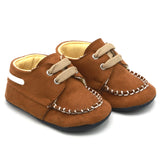 Newborn Boys Booties Shoes - Brown, Newborn Caps, Shoes & Socks, Chase Value, Chase Value