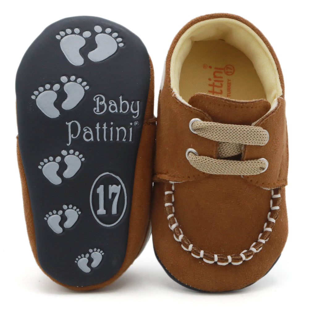 Newborn Boys Booties Shoes - Brown, Newborn Caps, Shoes & Socks, Chase Value, Chase Value