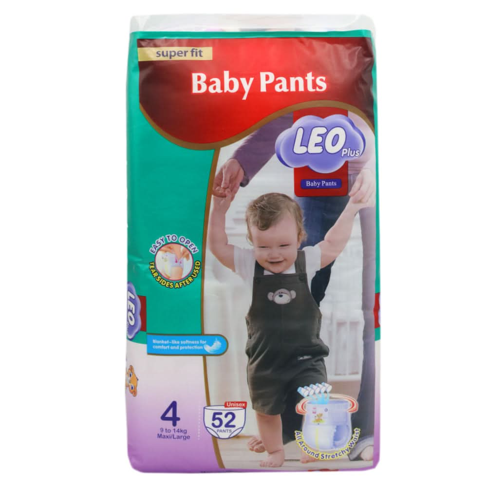 Leo Pants Regular 52 (Maxi Large), Diapers & Wipes, LEO, Chase Value