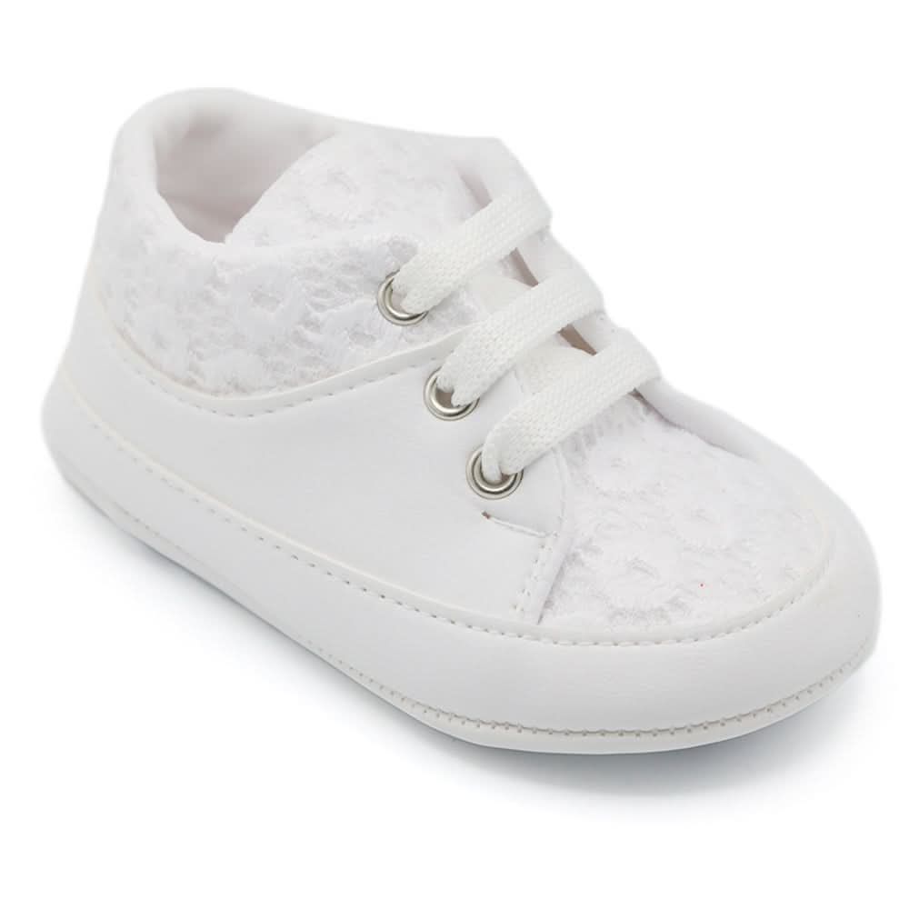 Newborn Boys Booties Shoes - White, Newborn Caps, Shoes & Socks, Chase Value, Chase Value