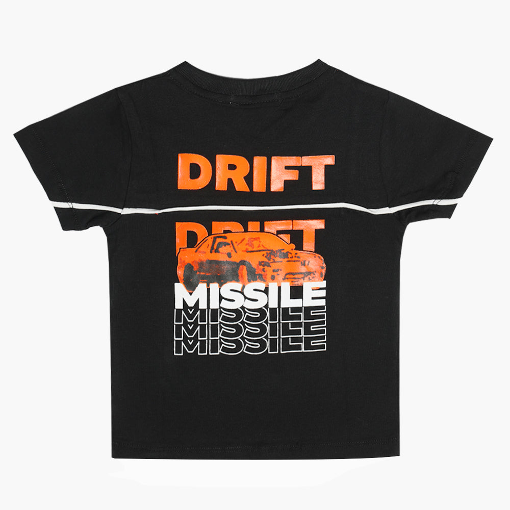 Eminent Boys Half Sleeves T-Shirt - Black, Boys T-Shirts, Eminent, Chase Value