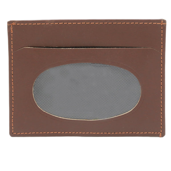 Leather Card Holder - Brown, Men, Wallets, Chase Value, Chase Value