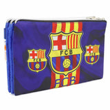 Pencil Pouch Three Zipper - Blue, Pencil Boxes & Stationery Sets, Chase Value, Chase Value