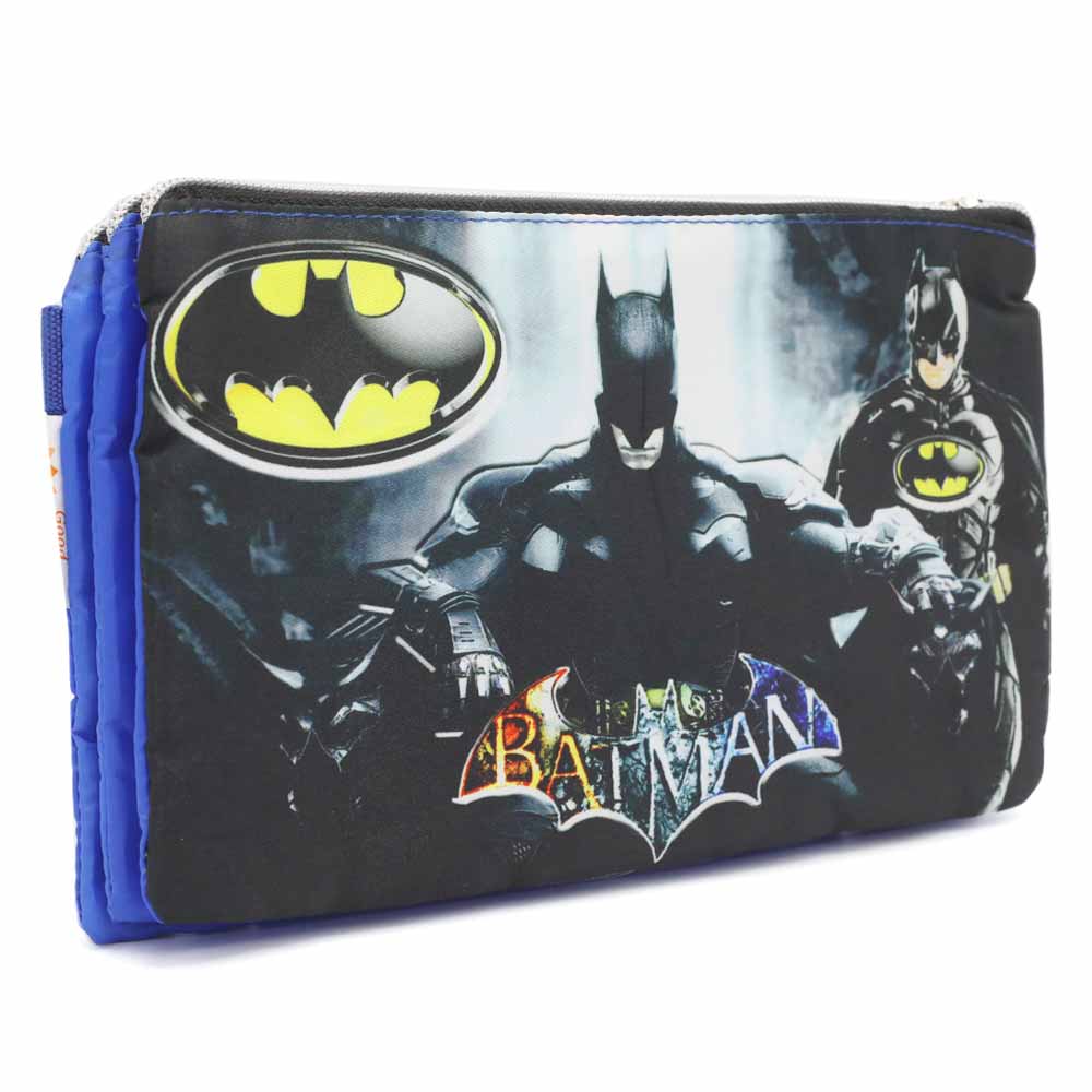 Pencil Pouch Three Zipper - Blue, Pencil Boxes & Stationery Sets, Chase Value, Chase Value