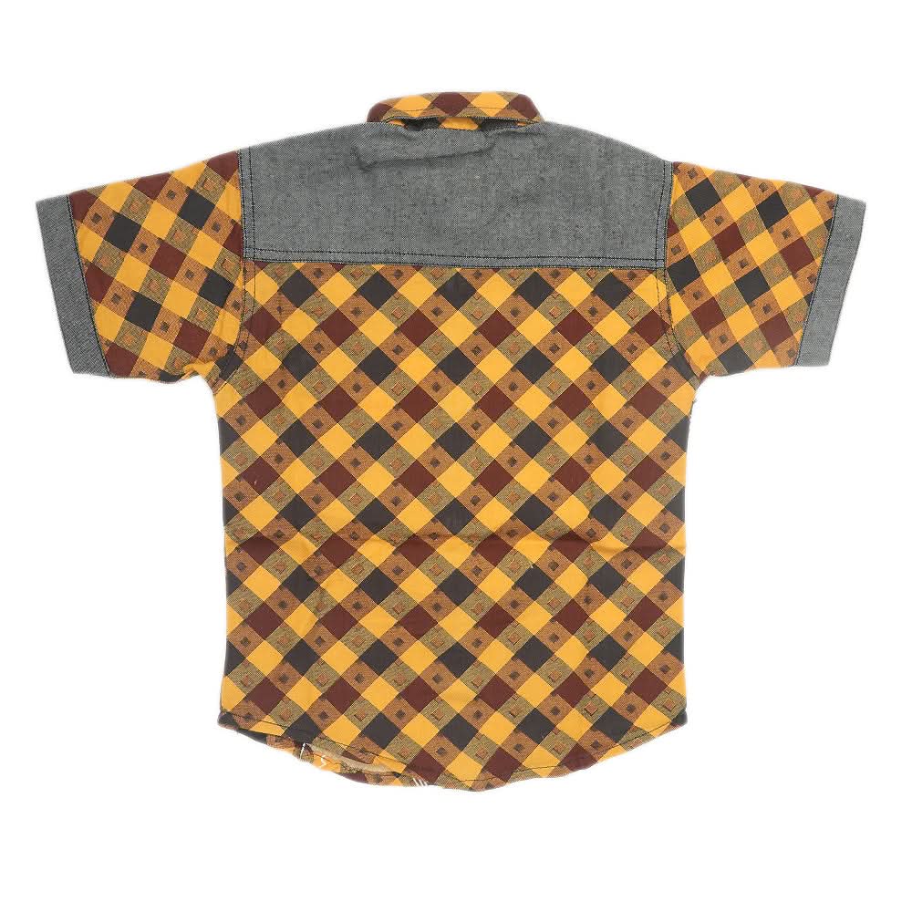 Boys Half Sleeves Casual Shirt - Brown, Kids, Boys Shirts, Chase Value, Chase Value
