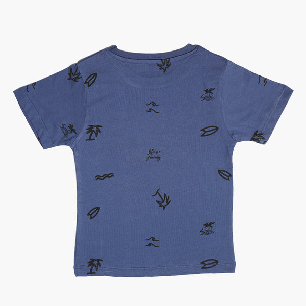 Eminent Boys Half Sleeves T-Shirt - Navy Blue, Boys T-Shirts, Eminent, Chase Value