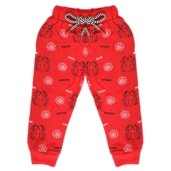 Boys Terry Trouser - Red, Boys Pants, Chase Value, Chase Value