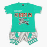 Boys Half Sleeves Suit - Green, Boys Sets & Suits, Chase Value, Chase Value