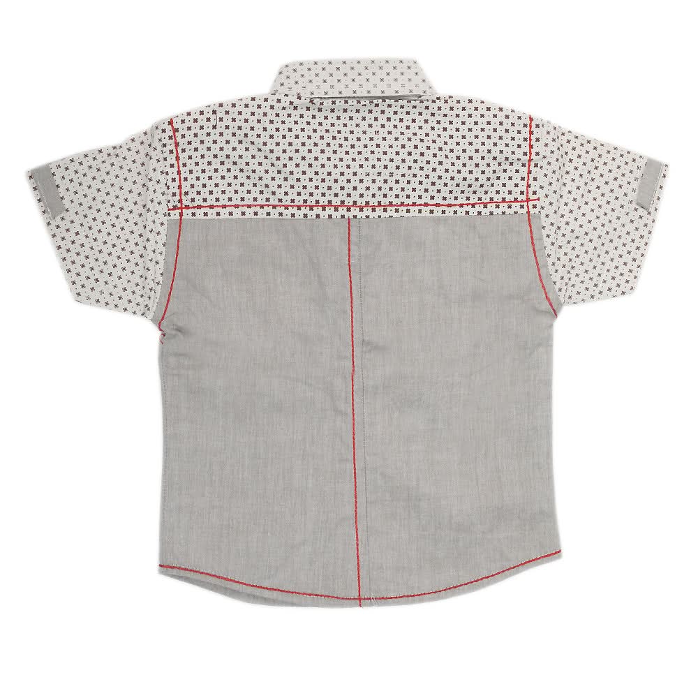 Boys Half Sleeves Casual Shirt - Beige, Kids, Boys Shirts, Chase Value, Chase Value
