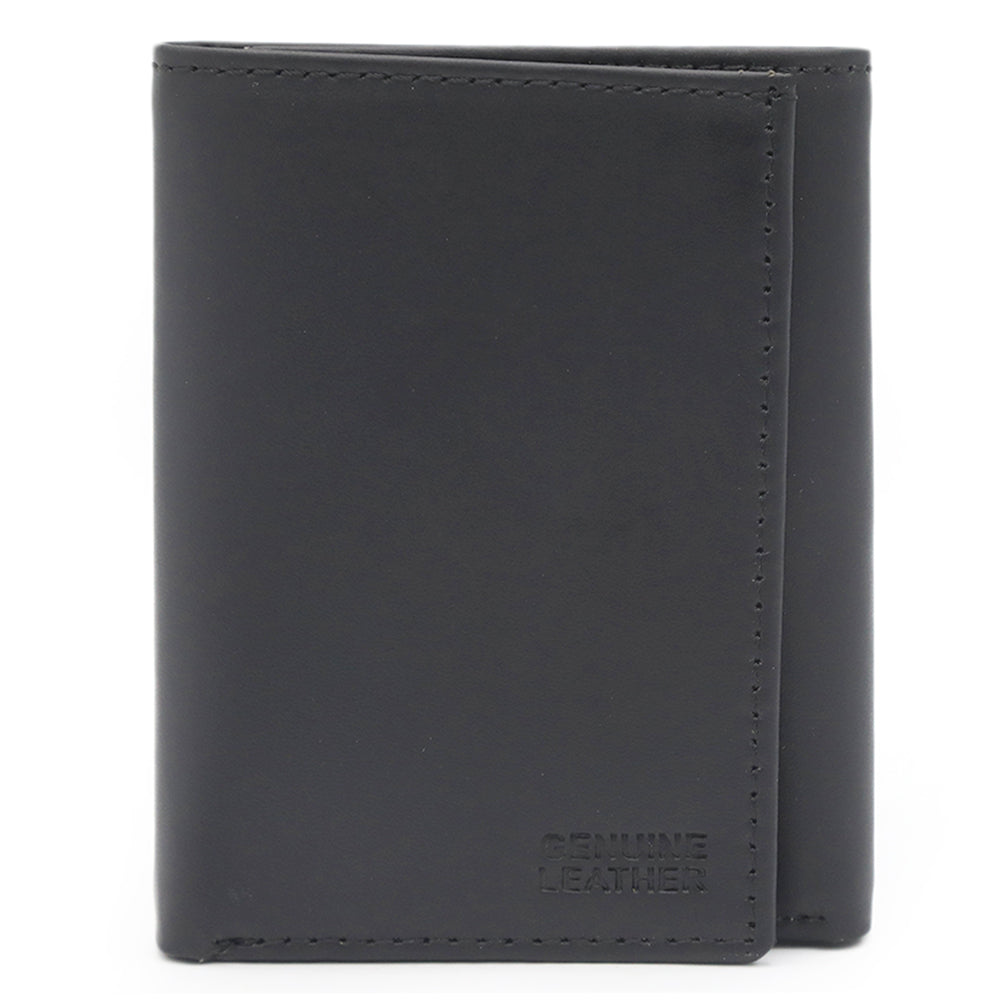 Men's Leather Wallet - Black, Men's Wallets, Chase Value, Chase Value