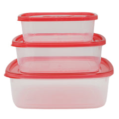 Storage Box Set Of 3 - Red, Storage Boxes, Chase Value, Chase Value