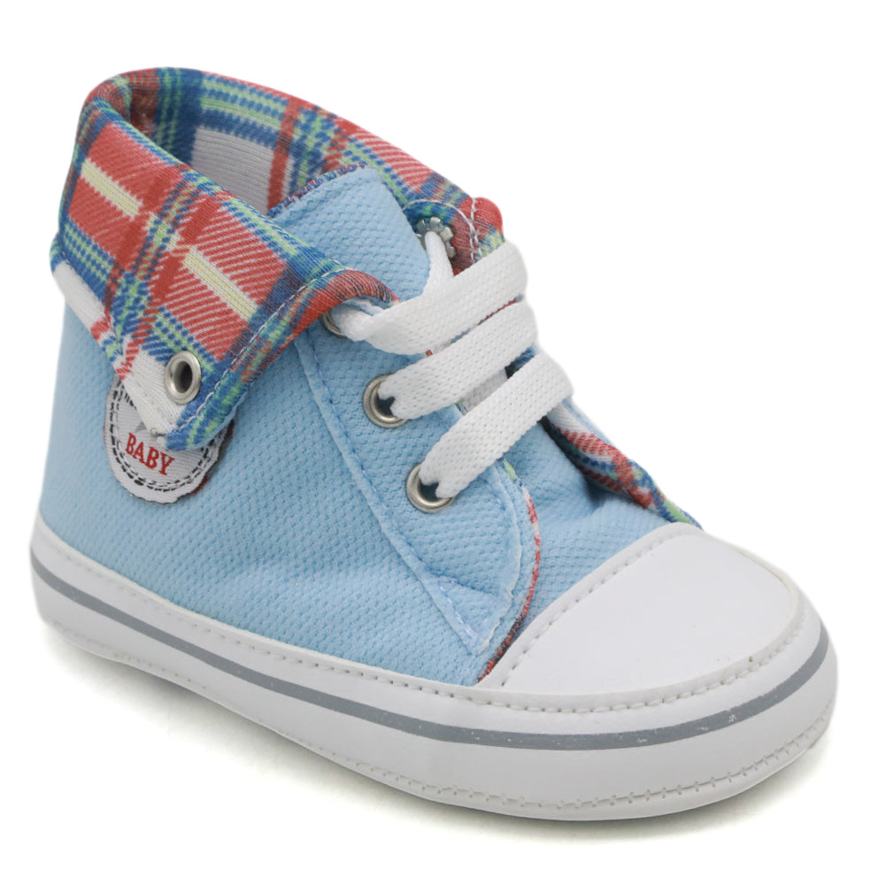 Newborn Boys Booties Shoes - Light Blue, Newborn Caps, Shoes & Socks, Chase Value, Chase Value