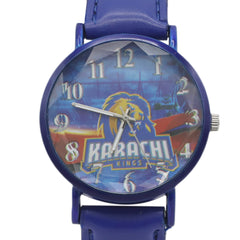 Karachi Kings Analog Strap Watch For Men - Blue, Men's Watches, Chase Value, Chase Value