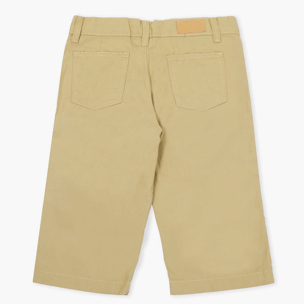 Boys Cotton Short - Khaki, Boys Pants, Chase Value, Chase Value