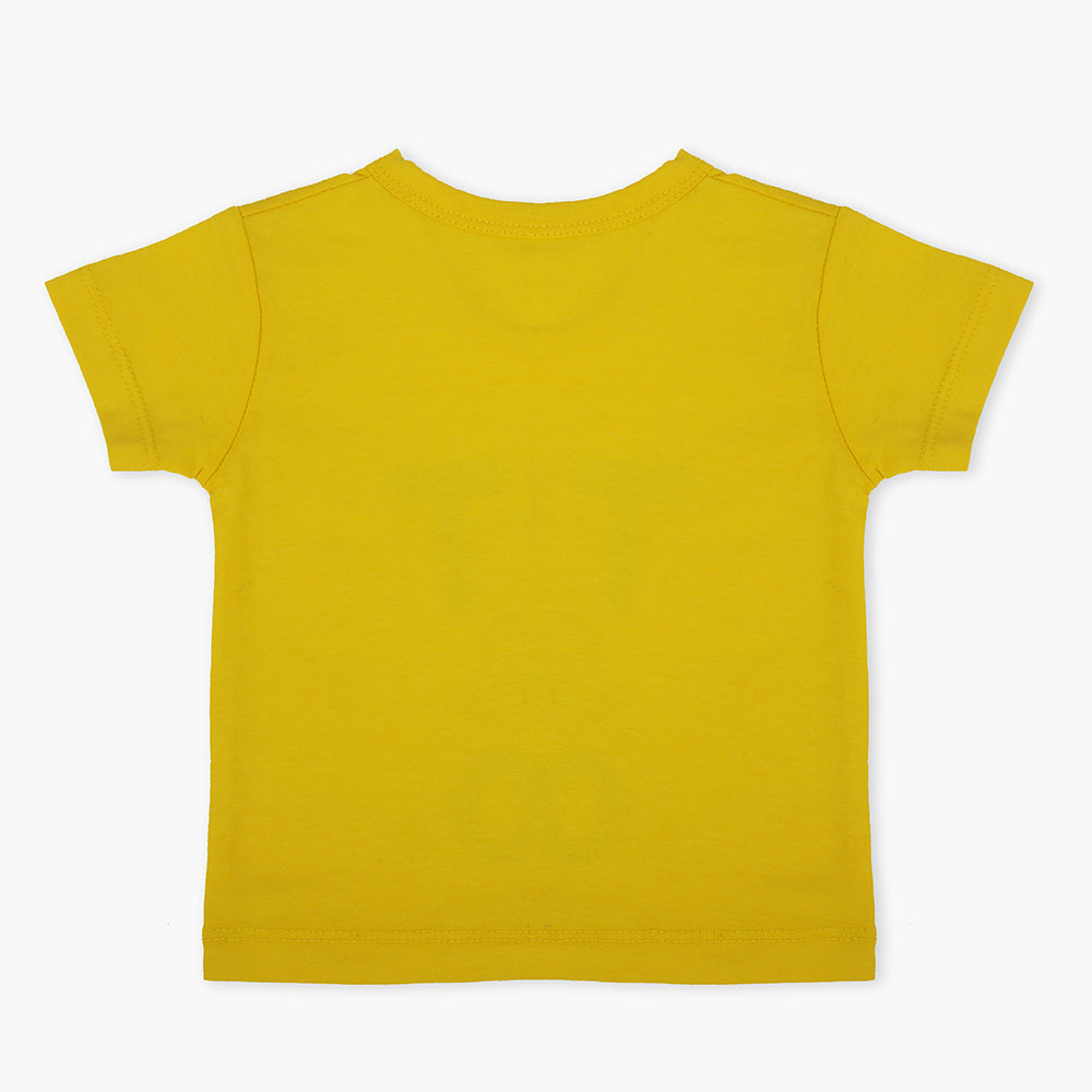 Newborn Boys Half Sleeves T-Shirt - Yellow, Newborn Boys Shirts & T-Shirts, Chase Value, Chase Value