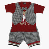 Boys Half Sleeves Suit - Maroon, Boys Sets & Suits, Chase Value, Chase Value