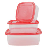 Storage Box Set Of 3 - Red, Storage Boxes, Chase Value, Chase Value