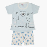 Newborn Girls Half Sleeves Suit - Blue, Newborn Girls Sets & Suits, Chase Value, Chase Value