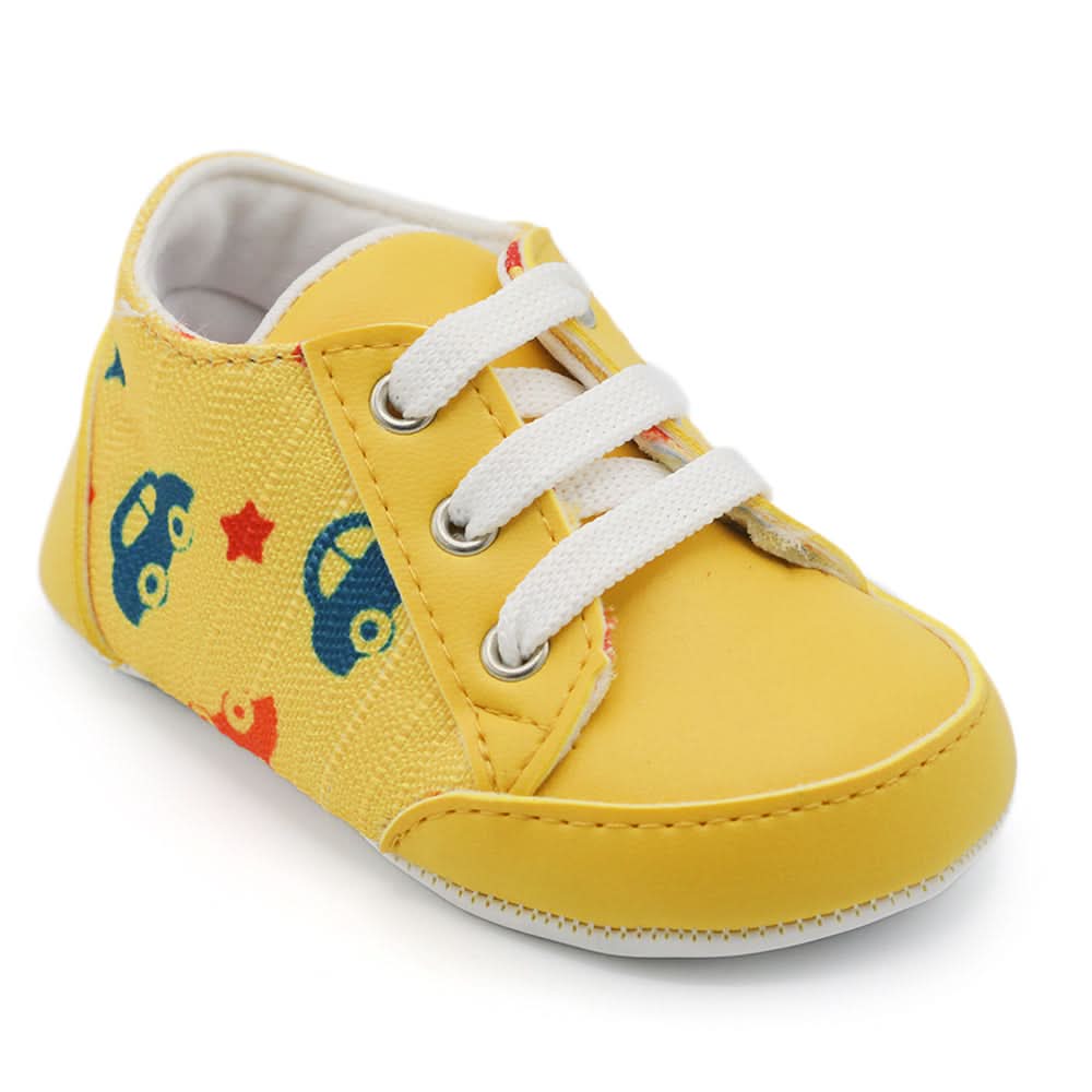 Newborn Boys Booties Shoes - Yellow, Newborn Caps, Shoes & Socks, Chase Value, Chase Value