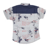 Boys Half Sleeves Casual Shirt - Navy Blue, Kids, Boys Shirts, Chase Value, Chase Value