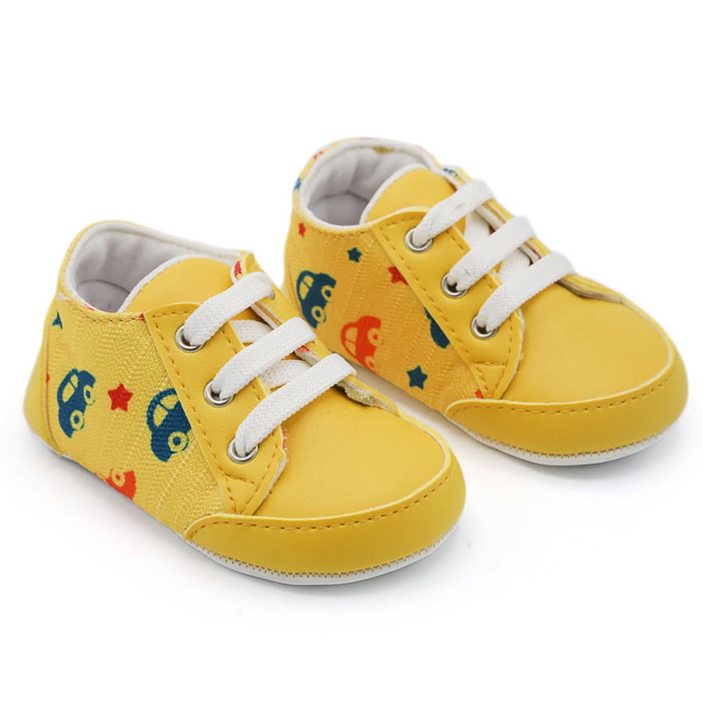 Newborn Boys Booties Shoes - Yellow, Newborn Caps, Shoes & Socks, Chase Value, Chase Value